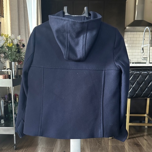 J. Crew Dark Blue Melton Wool Jacket - Picture 2 of 4